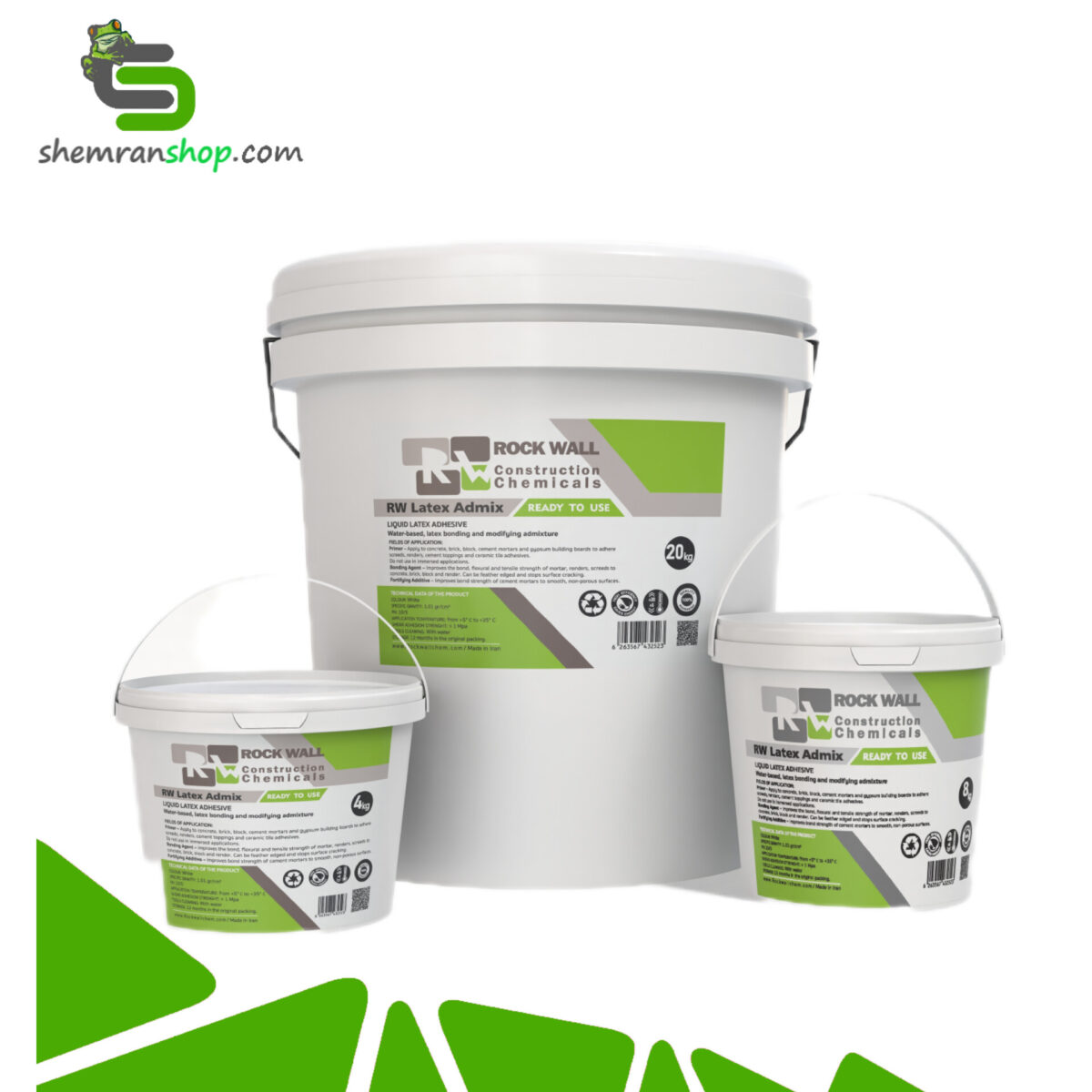 چسب بتن پلیمری RW Latex Admix راک وال